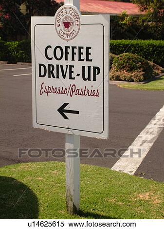Big Island, Island of Hawaii, HI, Hawaii, Northern Hawaii, Waimea, Coffee Drive-Up sign View Large Photo Image Stock Photography - Big Island, Island of Hawaii, HI, Hawaii, Northern Hawaii, Waimea, Coffee Drive-Up sign. Fotosearch