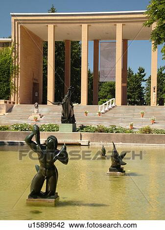 Bloomfield Hills, Detroit, MI, Michigan, Cranbrook Art Museum, sculpture, garden, Triton Pools, Cranbrook Educational Community View Large Photo Image Stock Image -  Bloomfield Hills, Detroit, MI, Michigan, Cranbrook Art Museum, sculpture, garden, Triton Pools, Cranbrook Educational Community. Fotosearch