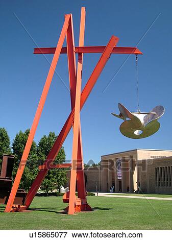 Stock Photo -  Bloomfield Hills, Detroit, MI, Michigan, Cranbrook Art Museum, sculpture, garden, Cranbrook Educational Community. Fotosearch