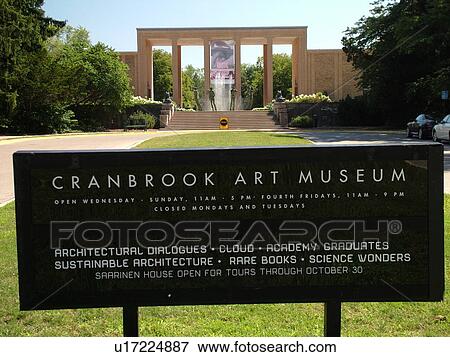 Stock Photo -  Bloomfield Hills, Detroit, MI, Michigan, Cranbrook Art Museum, Cranbrook Educational Community. Fotosearch
