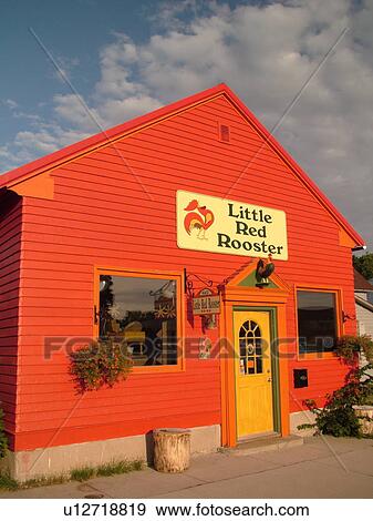 Bottineau, ND, North Dakota, Little Red Rooster, store View Large Photo Image Stock Photo -  Bottineau, ND, North Dakota, Little Red Rooster, store. Fotosearch