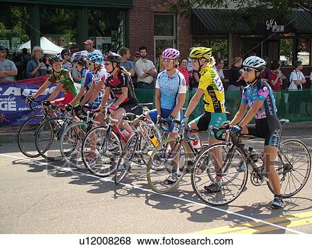 Burlington, VT, Vermont, Green Mountain Stage Race, Criterium, starting line, women bikers View Large Photo Image Stock Photo - Burlington, VT, Vermont, Green Mountain Stage Race, Criterium, starting line, women bikers. Fotosearch