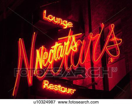 Burlington, VT, Vermont, Neon sign, Nectar's Lounge and Restaurant, downtown, double exposure View Large Photo Image Stock Photo - Burlington, VT, Vermont, Neon sign, Nectar's Lounge and Restaurant, downtown, double exposure. Fotosearch
