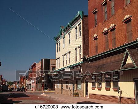 Calumet, MI, Michigan, Historic Downtown View Large Photo Image Stock Photo - Calumet, MI, Michigan, Historic Downtown. Fotosearch