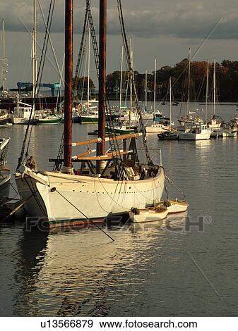 Camden, ME, Maine, Harbor, boats, schooner View Large Photo Image Stock Photo - Camden, ME, Maine, Harbor, boats, schooner. Fotosearch
