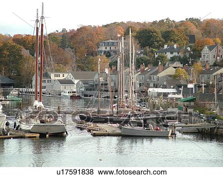 Camden, ME, Maine, Harbor, boats View Large Photo Image Stock Photo - Camden, ME, Maine, Harbor, boats. Fotosearch