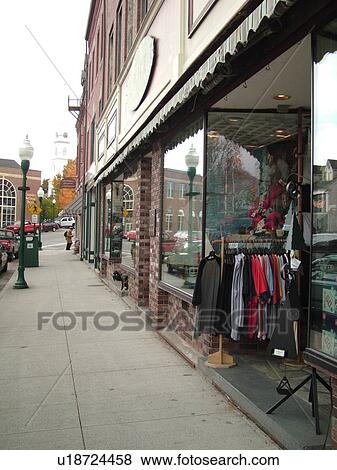 Stock Photo -  Camden, ME, Maine, Historic Downtown, Main Street. Fotosearch