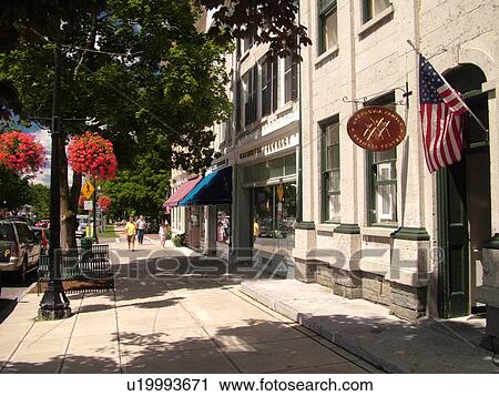 Cazenovia, NY, New York, downtown, Albany Street View Large Photo Image Stock Image - Cazenovia, NY, New York, downtown, Albany Street. Fotosearch