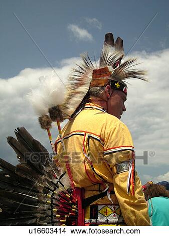 Picture -  Charlotte, VT, Vermont, Intertribal Pow-Wow, ceremony, tribal gathering. Fotosearch