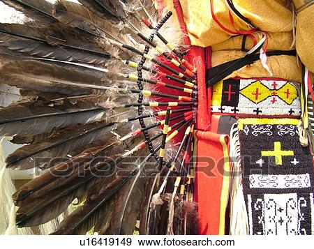 Stock Photo -  Charlotte, VT, Vermont, Intertribal Pow-Wow, ceremony, tribal gathering. Fotosearch