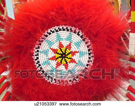 Stock Photo -  Charlotte, VT, Vermont, Intertribal Pow-Wow, ceremony, tribal gathering. Fotosearch