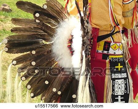 Stock Photograph -  Charlotte, VT, Vermont, Intertribal Pow-Wow, ceremony, tribal gathering. Fotosearch