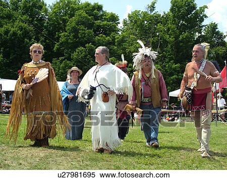 Stock Photography -  Charlotte, VT, Vermont, Intertribal Pow-Wow, ceremony, tribal gathering, dance. Fotosearch