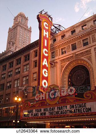 Chicago, IL, Illinois, Windy City, Downtown, Chicago Theatre View Large Photo Image Picture - Chicago, IL, Illinois, Windy City, Downtown, Chicago Theatre. Fotosearch