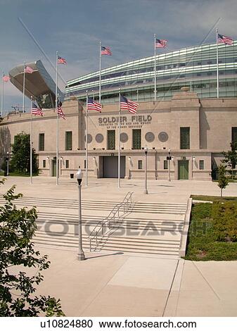 Chicago, IL, Illinois, Windy City, Burnham Park, Soldier Field, NFL, Football, Chicago Bears View Large Photo Image Stock Image - Chicago, IL, Illinois, Windy City, Burnham Park, Soldier Field, NFL, Football, Chicago Bears. Fotosearch