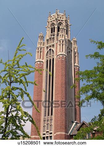 Stock Image -  Chicago, IL, Illinois, Windy City, Hyde Park, Midway Area, University of Chicago, Chicago Theological Seminary. Fotosearch