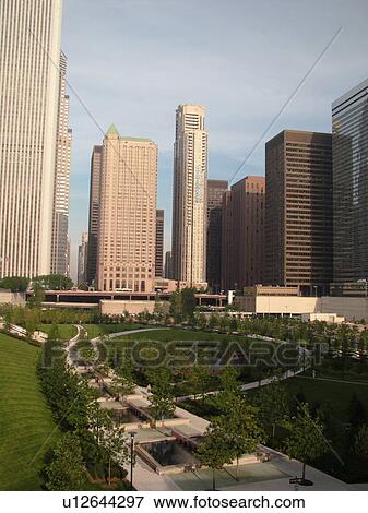 Chicago, IL, Illinois, Windy City, Downtown, skyline View Large Photo Image Stock Photo - Chicago, IL, Illinois, Windy City, Downtown, skyline. Fotosearch