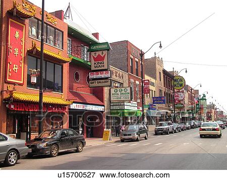 Stock Photo -  Chicago, IL, Illinois, Windy City, Chinatown. Fotosearch