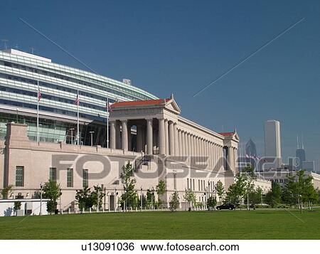 Chicago, IL, Illinois, Windy City, Burnham Park, Soldier Field, NFL, Football, Chicago Bears View Large Photo Image Stock Photograph - Chicago, IL, Illinois, Windy City, Burnham Park, Soldier Field, NFL, Football, Chicago Bears. Fotosearch