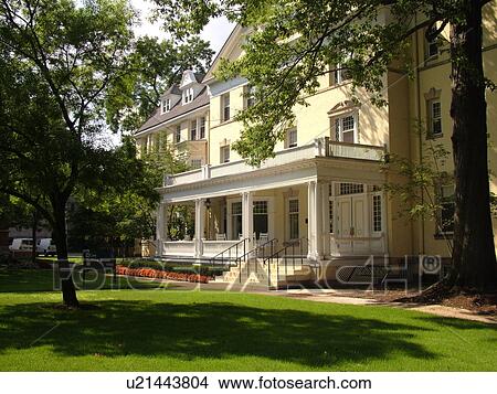 Picture -  Cleveland, OH, Ohio, Case Western Reserve University, Mather College, Historic District, 1892 Guilford House, University Circle Area. Fotosearch