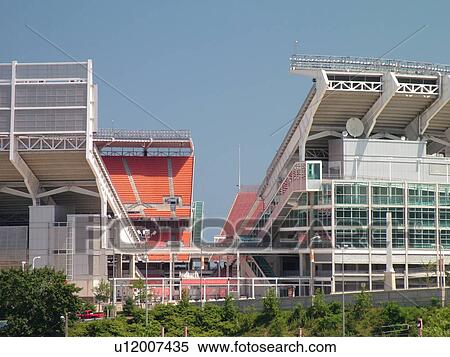 Stock Photography -  Cleveland, OH, Ohio, Downtown, Brown Stadium, NFL, Football, Browns. Fotosearch