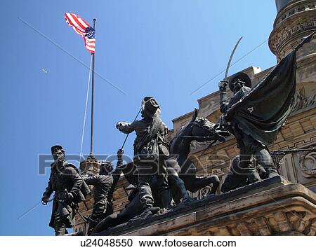 Cleveland, OH, Ohio, Downtown, Public Square, War Memorial Statue, American Flag View Large Photo Image Stock Image - Cleveland, OH, Ohio, Downtown, Public Square, War Memorial Statue, American Flag. Fotosearch