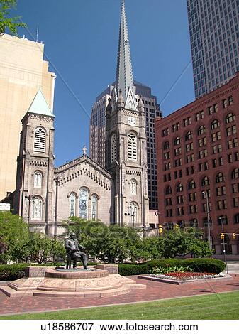 Stock Photo -  Cleveland, OH, Ohio, Downtown, Public Square. Fotosearch