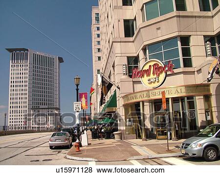 Stock Photo -  Cleveland, OH, Ohio, Downtown, Tower City, Hard Rock CafT. Fotosearch
