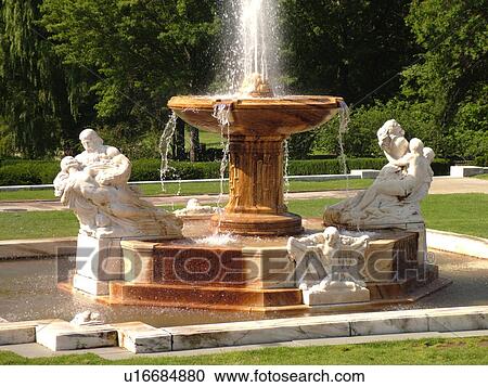 Stock Image -  Cleveland, OH, Ohio, Wade Park, Fine Arts Garden, University Circle Area. Fotosearch