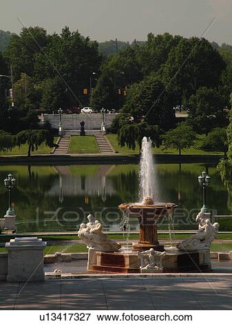 Cleveland, OH, Ohio, Wade Park, Fine Arts Garden, University Circle Area View Large Photo Image Stock Photo - Cleveland, OH, Ohio, Wade Park, Fine Arts Garden, University Circle Area. Fotosearch