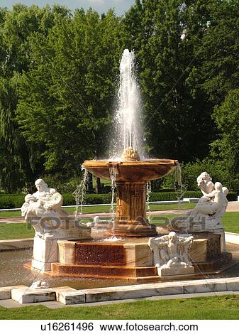 Stock Photograph -  Cleveland, OH, Ohio, Wade Park, Fine Arts Garden, University Circle Area. Fotosearch