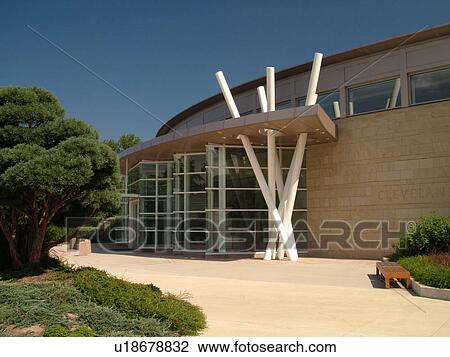 Stock Image -  Cleveland, OH, Ohio, Wade Park, Cleveland Botanical Garden, University Circle Area. Fotosearch