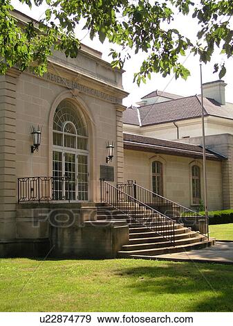 Stock Photo -  Cleveland, OH, Ohio, Wade Park, Western Reserve Historical Society, Italian Renaissance Mansion, University Circle Area. Fotosearch