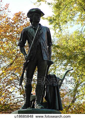 Concord, MA, Massachusetts, Lexington, Minute Man National Historical Park, Minute Man Statue View Large Photo Image Stock Photo - Concord, MA, Massachusetts, Lexington, Minute Man National Historical Park, Minute Man Statue. Fotosearch