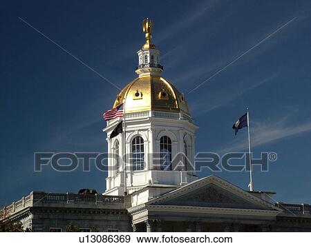 Stock Photo -  Concord, NH, New Hampshire, State House, State Capitol. Fotosearch