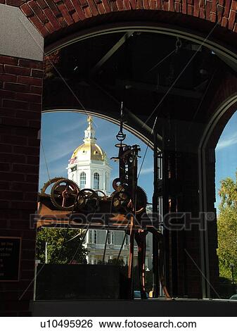 Concord, NH, New Hampshire, State House, State Capitol, through clock View Large Photo Image Stock Photograph - Concord, NH, New Hampshire, State House, State Capitol, through clock. Fotosearch