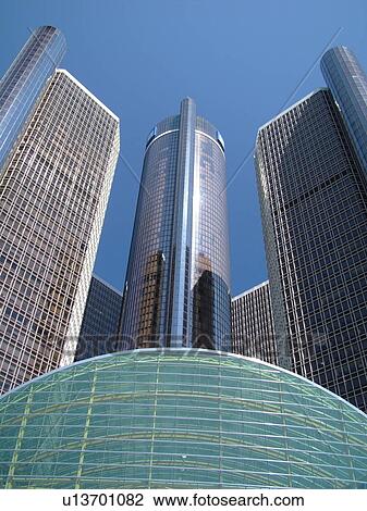 Detroit, MI, Michigan, Motor City, Downtown, skyline, General Motors Headquarters, Renaissance Center, buildings View Large Photo Image Stock Image - Detroit, MI, Michigan, Motor City, Downtown, skyline, General Motors Headquarters, Renaissance Center, buildings. Fotosearch