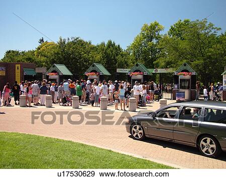 Stock Photo -  Detroit, MI, Michigan, Motor City, Royal Oak, Zoological Park, Zoo, entrance. Fotosearch
