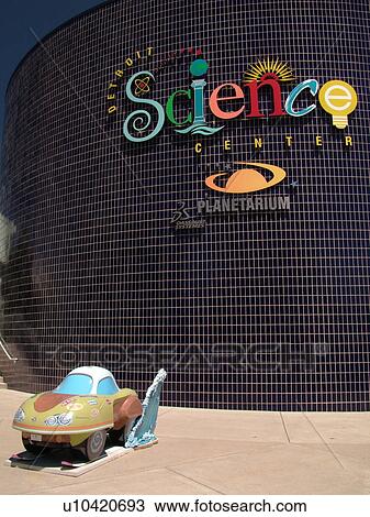 Detroit, MI, Michigan, Motor City, The New Detroit Science Center, CarTunes on Parade car sculpture View Large Photo Image Stock Image - Detroit, MI, Michigan, Motor City, The New Detroit Science Center, CarTunes on Parade car sculpture. Fotosearch