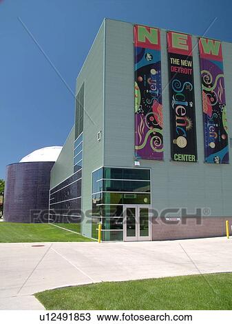 Stock Image -  Detroit, MI, Michigan, Motor City, The New Detroit Science Center. Fotosearch