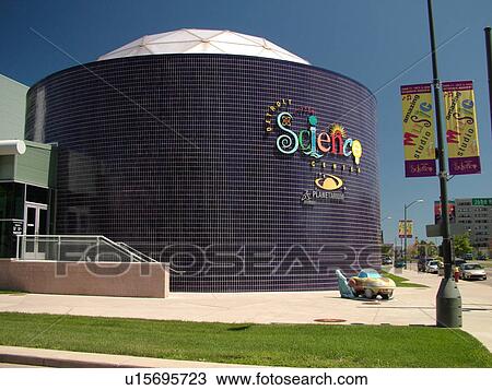 Stock Image -  Detroit, MI, Michigan, Motor City, The New Detroit Science Center. Fotosearch