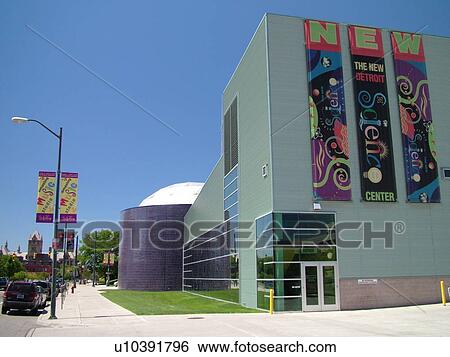 Stock Photograph -  Detroit, MI, Michigan, Motor City, The New Detroit Science Center. Fotosearch