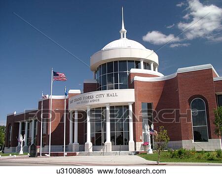 Stock Photography -  East Grand Forks, MN, Minnesota, City Hall. Fotosearch