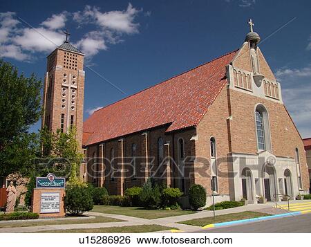 East Grand Forks, MN, Minnesota, Sacred Heart Catholic School, cathedral, church View Large Photo Image Stock Photograph - East Grand Forks, MN, Minnesota, Sacred Heart Catholic School, cathedral, church. Fotosearch