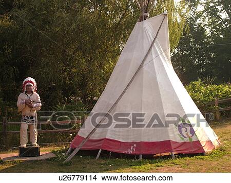 Egg Harbor, WI, Wisconsin, Door Peninsula, Indian Teepee View Large Photo Image Picture - Egg Harbor, WI, Wisconsin, Door Peninsula, Indian Teepee. Fotosearch