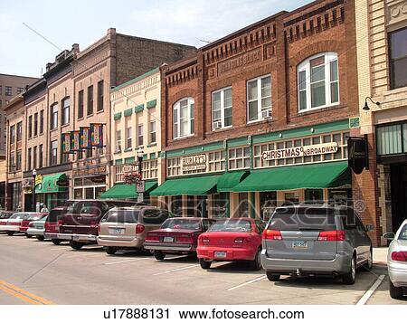 Stock Image -  Fargo, ND, North Dakota, Downtown, Broadway. Fotosearch