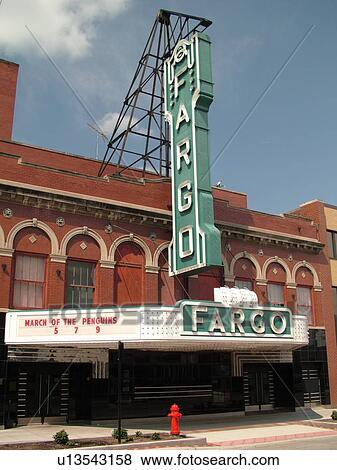 Stock Photo -  Fargo, ND, North Dakota, Downtown, Historic Fargo Theatre. Fotosearch