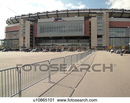 Stock Image -  Foxboro, MA, Massachusetts, Boston, Gillette Stadium, New England Patriots, football. Fotosearch