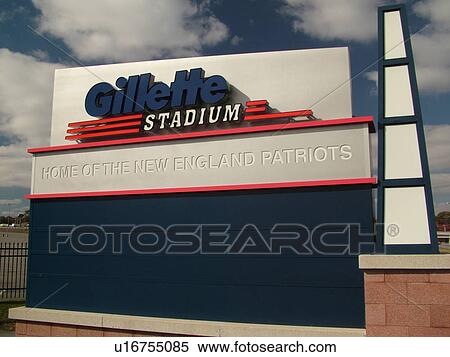 Stock Photography -  Foxboro, MA, Massachusetts, Boston, Gillette Stadium, New England Patriots, football. Fotosearch