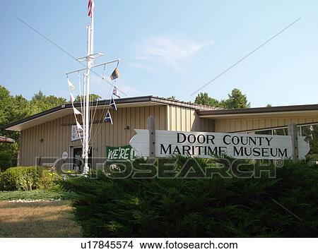 Picture -  Gills Rock, WI, Wisconsin, Door Peninsula, Door County Maritime Museum. Fotosearch